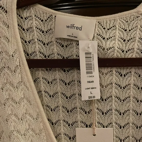 NEW Aritzia Wilfred Dear Sweater in Light Birch - Picture 2 of 6